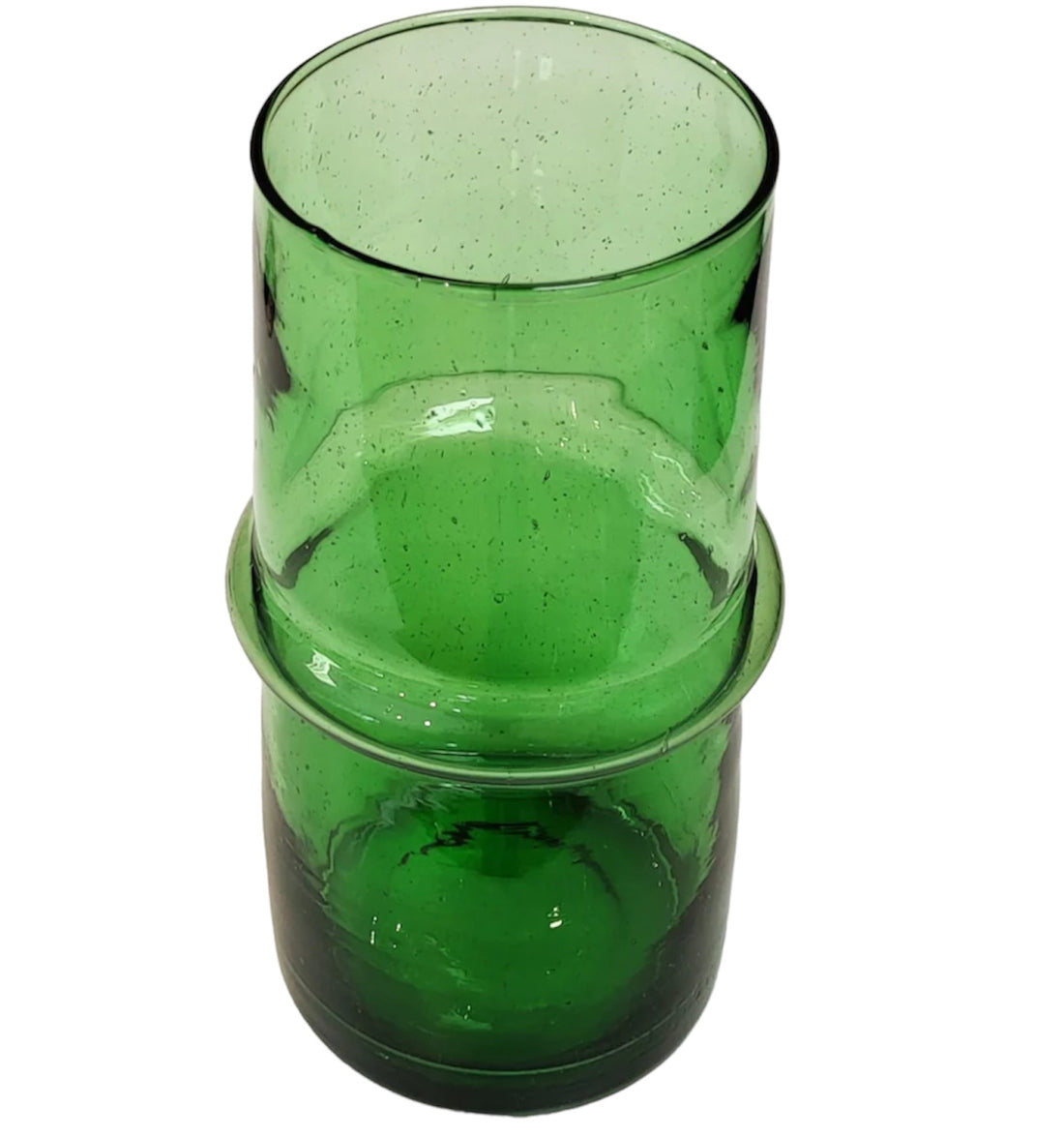 Marokkaanse geblazen vaas van gerecycled glas – handgemaakt in Marrakech – foto 3