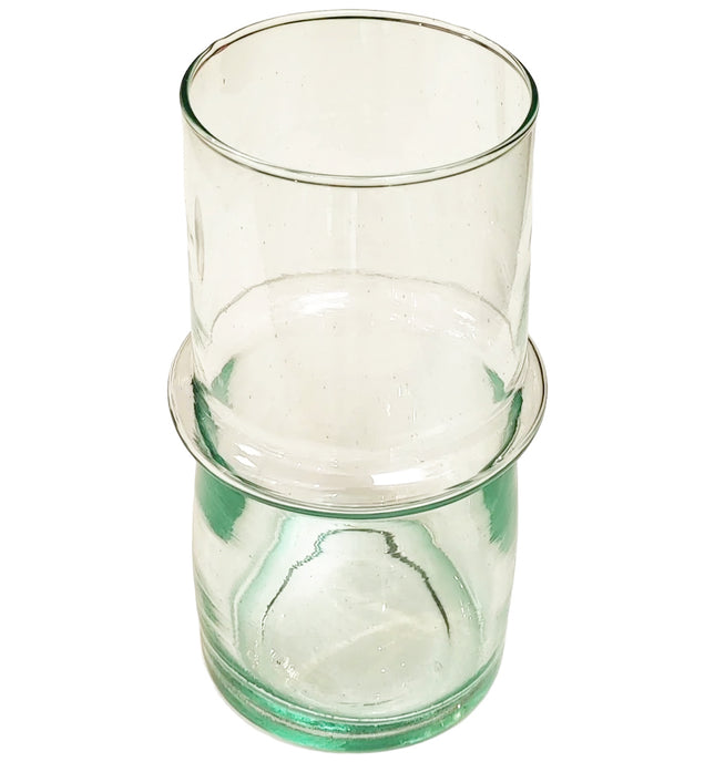 Marokkaanse geblazen vaas van gerecycled glas – handgemaakt in Marrakech – foto 2