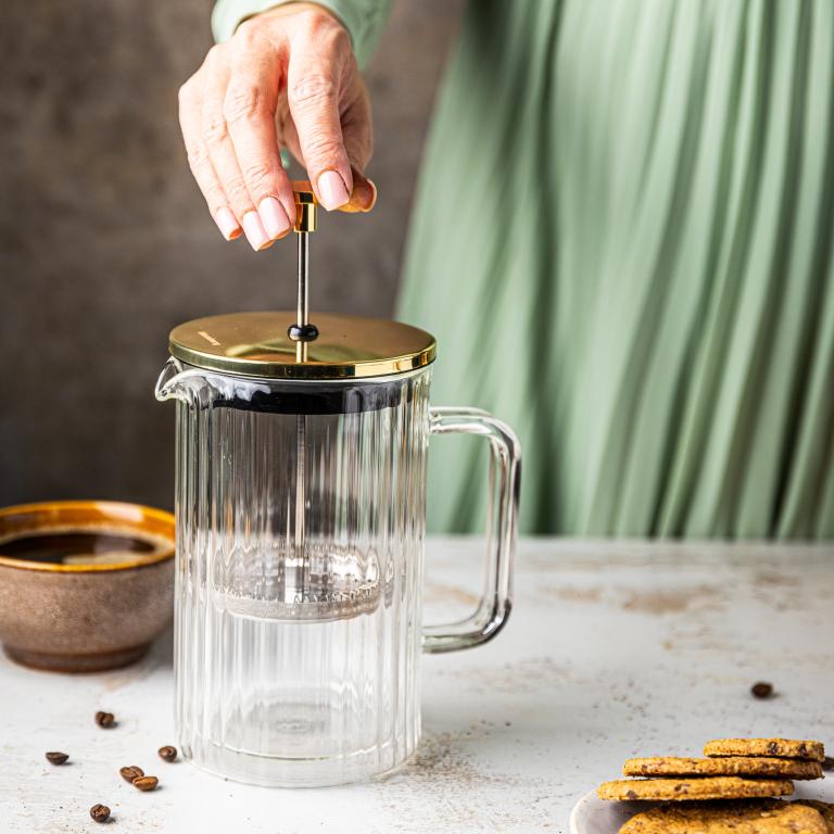 Klausberg KB7760 piston koffie- en theezetter – dubbelwandig glas, 0,6 liter – foto 6