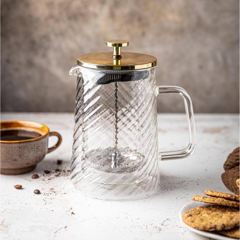 Klausberg KB7766 piston koffie- en theezetter – dubbelwandig glas, 0,6 liter – foto 5