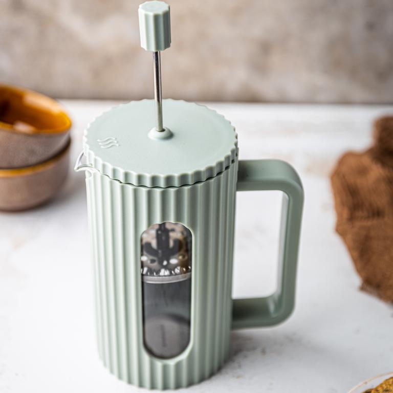 Klausberg cafetière 350 ml – koffie- en theezetter met piston, olijfgroen – foto 6