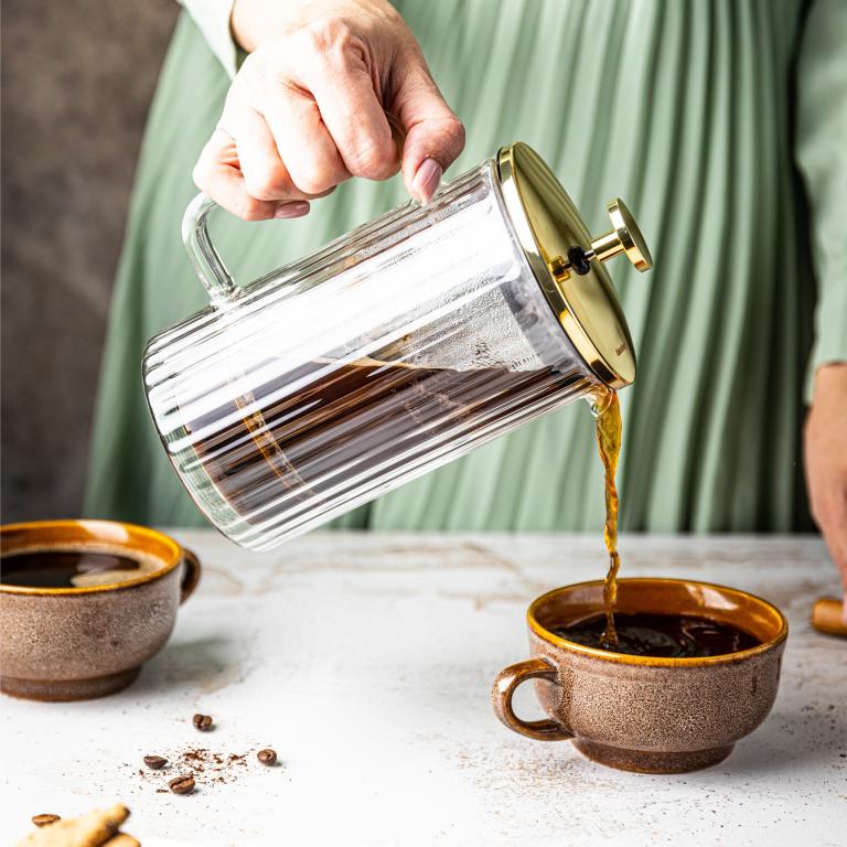 Klausberg KB7760 piston koffie- en theezetter – dubbelwandig glas, 0,6 liter – foto 2