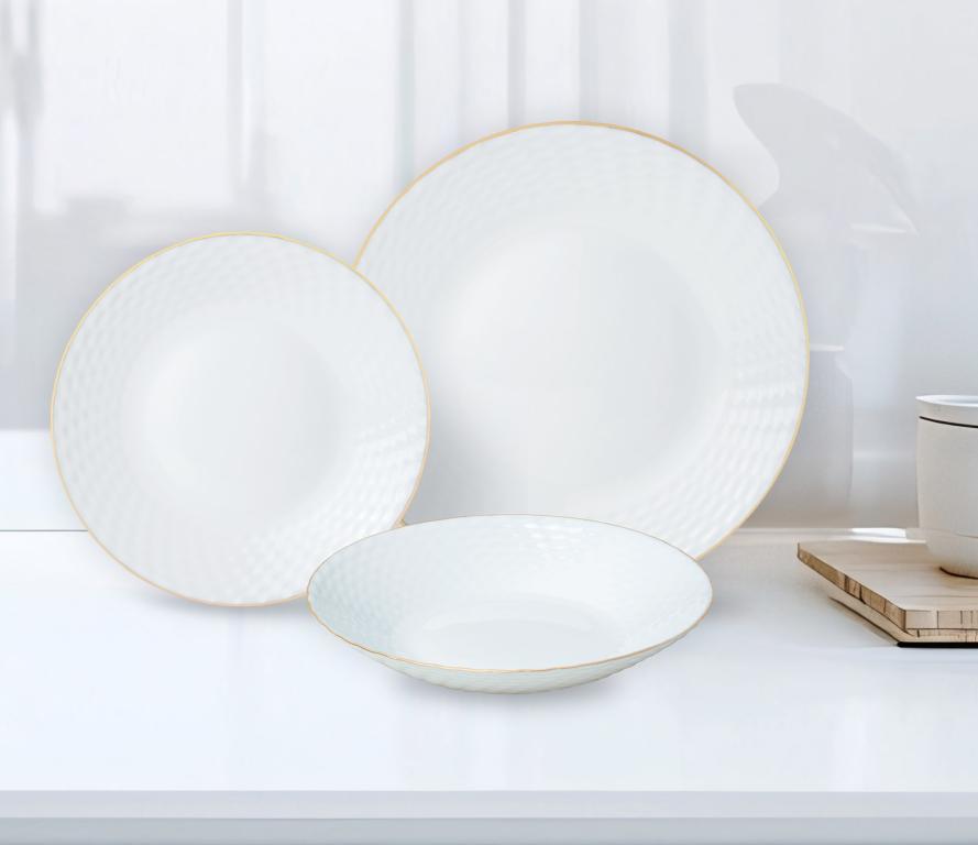 Kinghoff Serviesset – Luxe en Functionaliteit met Gouden Accenten