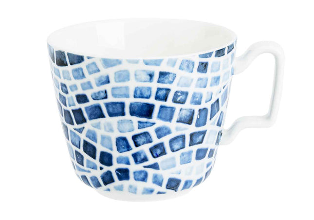 Tasse à petit-déjeuner Mosaic en porcelaine 39 cl