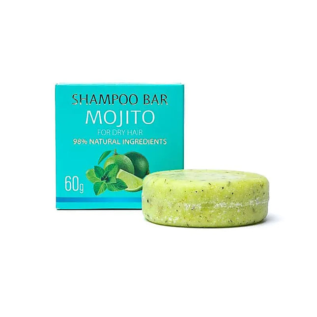 Natuurlijke shampoo bar mojito – vaste shampoo met munt en druivenpitolie