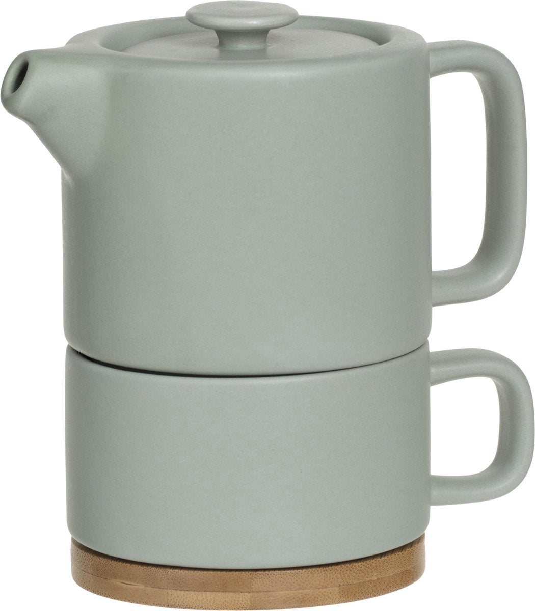 Secret de Gourmet 3-in-1 theeset: keramische theepot, kopje en onderzetter – foto 5