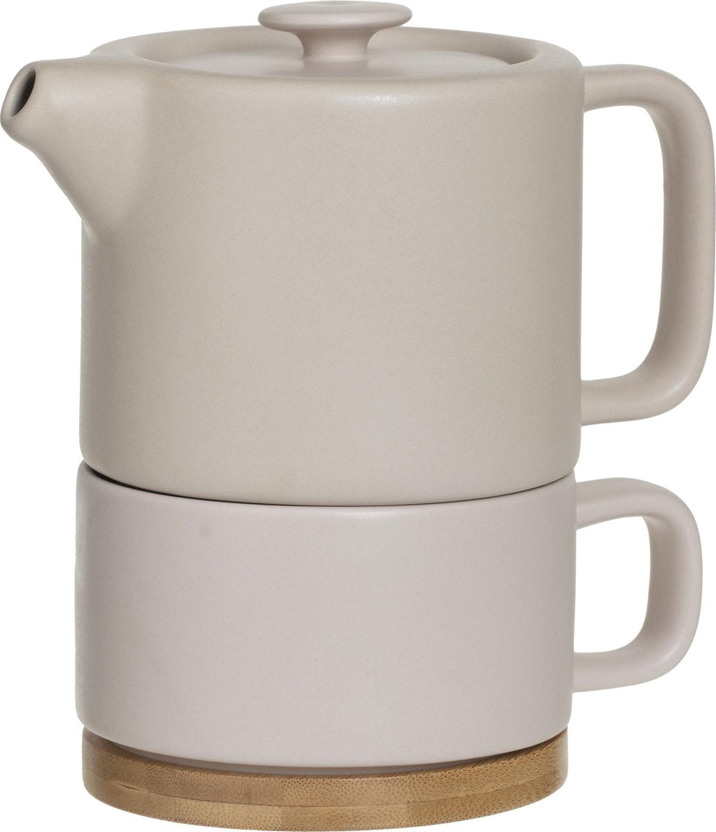 Secret de Gourmet 3-in-1 theeset: keramische theepot, kopje en onderzetter – foto 4