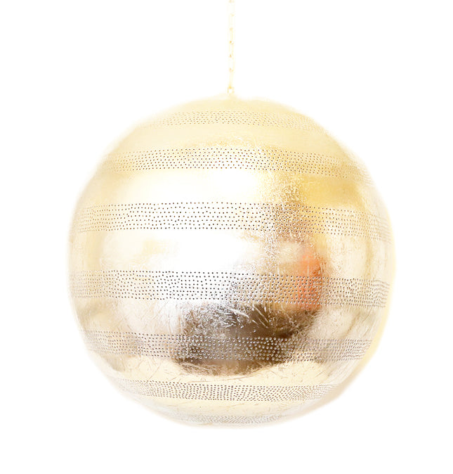 Oriental filigree pendant lamp - sphere – silver