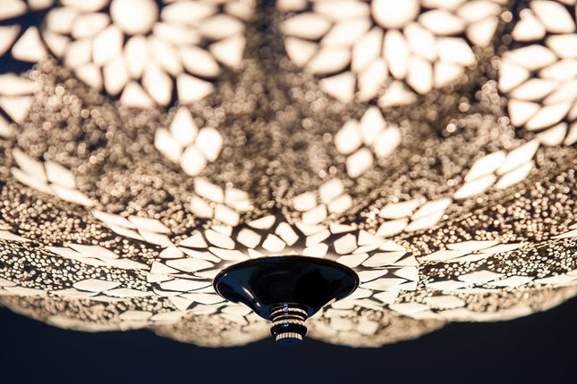 Oriental mosaic ceiling lamp transparent