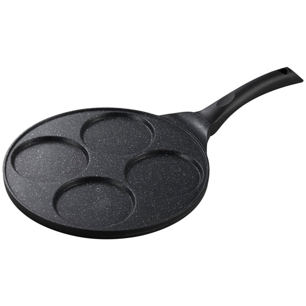 Pannenkoekenpan met 4 vakken – pancake pan met marmeren antiaanbaklaag – foto 2