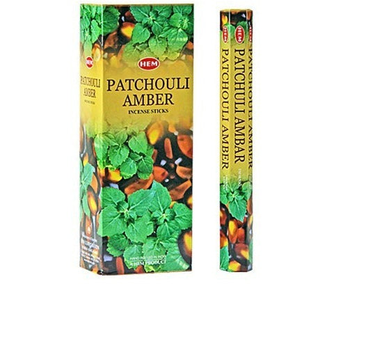 HEM Patchouli Amber wierook – 20 wierookstokjes uit India – foto 2