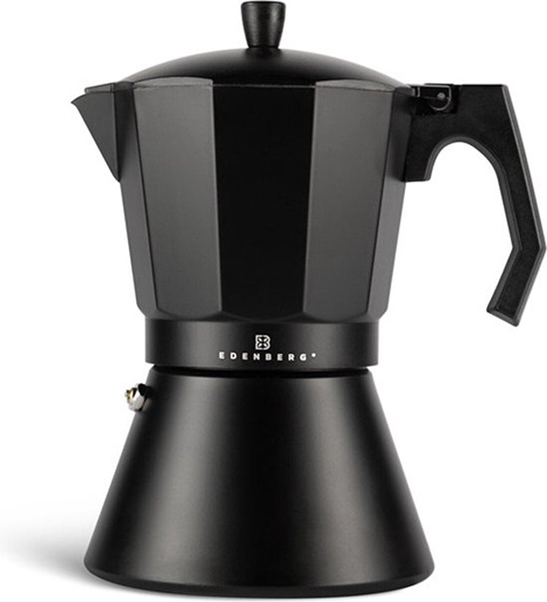 Edënbërg Black Line percolator – zwarte espresso maker voor 12 kopjes, 400 ml – foto 2