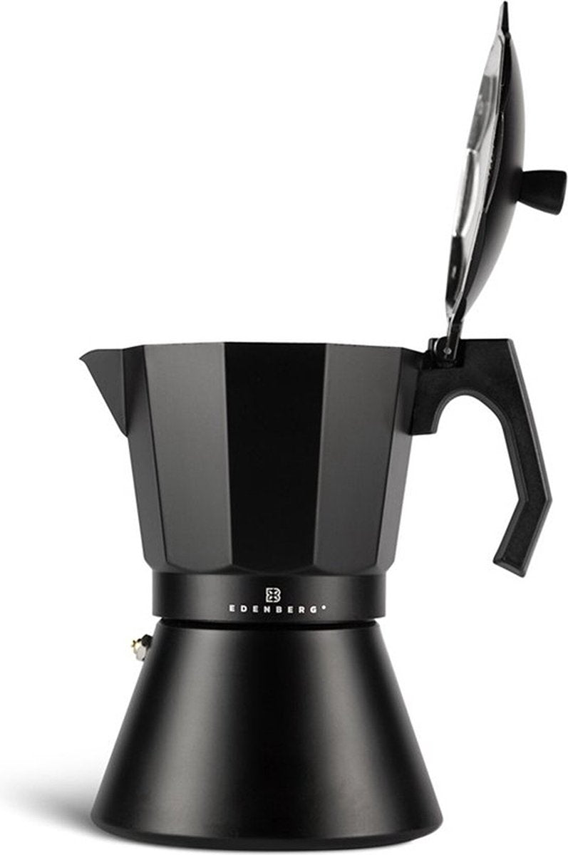Edënbërg Black Line percolator – zwarte espresso maker voor 12 kopjes, 400 ml – foto 5