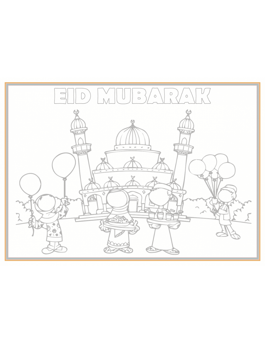 Placemats - Eid Rainbow (set of 6)