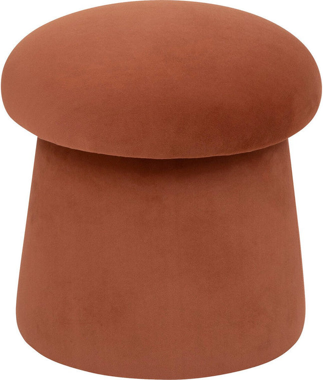 Atmosphera poef Noa van velvet – ronde paddenstoelvorm, Ø 37 x 40 cm