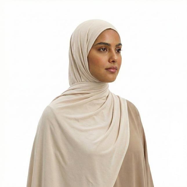 Bamboo jersey sjaal – hoofddoek van bamboe jersey, in veel kleuren – foto 2