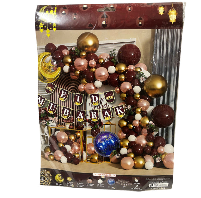 Eid Mubarak balloon garland kit - Ramadan decorations