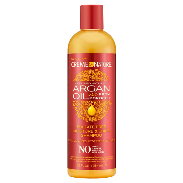 Creme of Nature Argan Oil Moisture and Shine Shampoo – sulfaatvrij, 354 ml