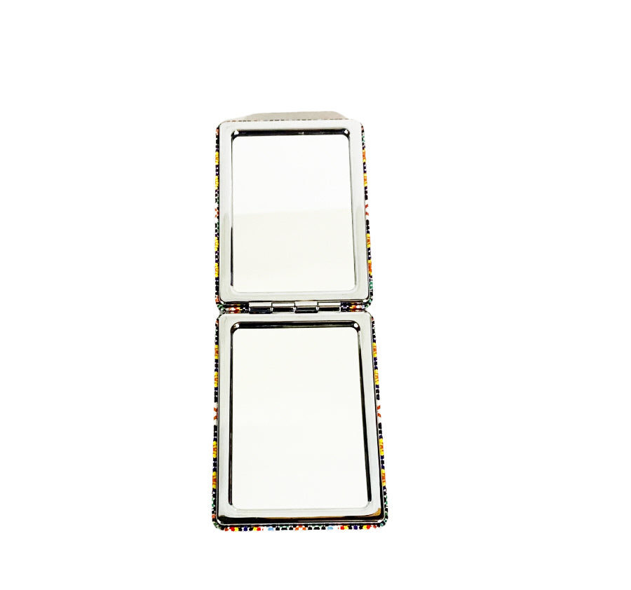 Miroir de poche rectangulaire pour maquillage