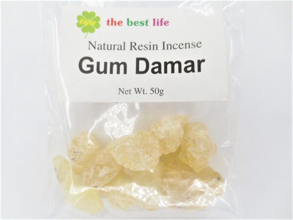 Gum Damar wierookhars – 50 g natuurlijke hars met frisse citrusgeur
