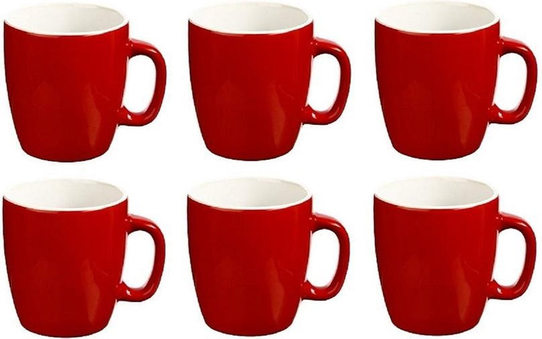 Secret de Gourmet Senseo mokken 160 ml – set van 6, wit, rood of mintgroen – foto 5
