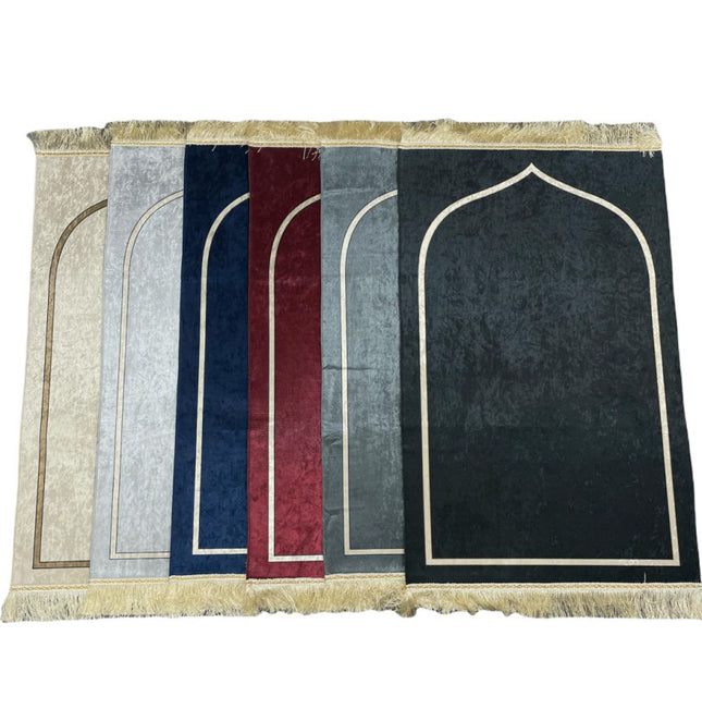 Velours gebedskleed met motief – zachte sajada met antislip, 70 x 110 cm – foto 13