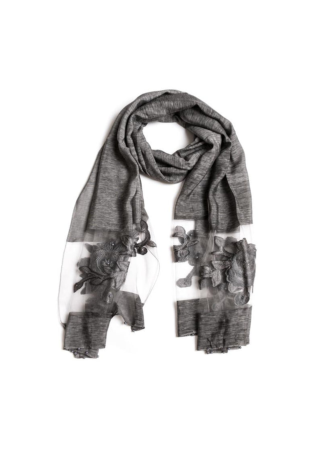 Cotton viscose scarf