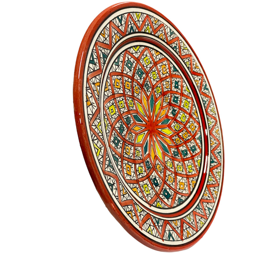 Plat marocain coloré Ø 35