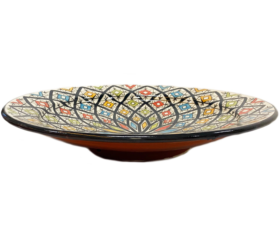 Plat marocain en céramique Ø35