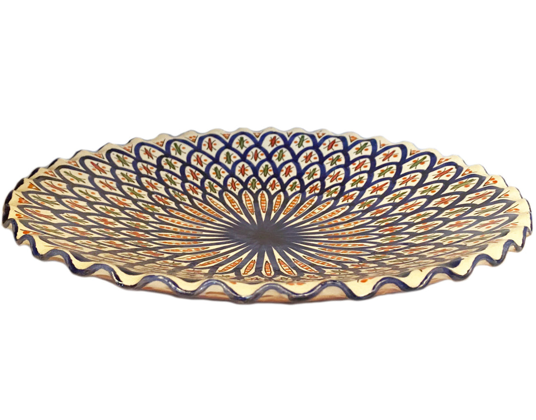 Moroccan bowl ribbed edge Safi