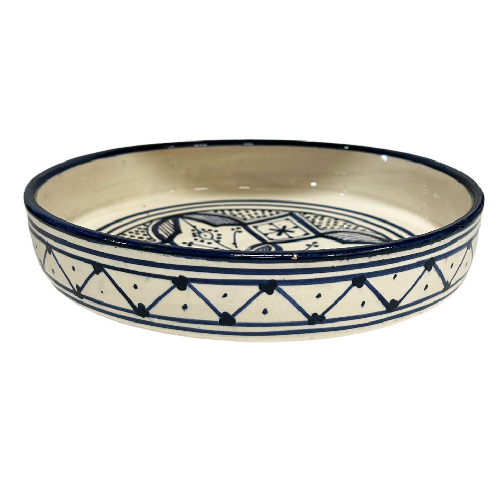 Handmade Aardewerk ronde schaal Ø25