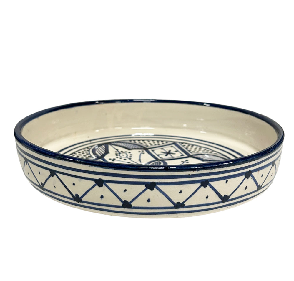 Handmade Aardewerk ronde schaal Ø25