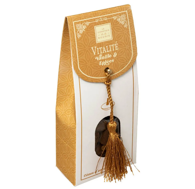 Incense Cones with Holder - Incense Cones and Holder - Vanilla & Spices