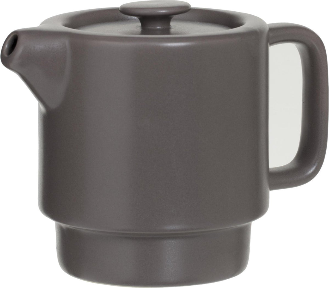 Secret de Gourmet 3-in-1 theepot met kopje en onderzetter – keramiek, taupe – foto 3