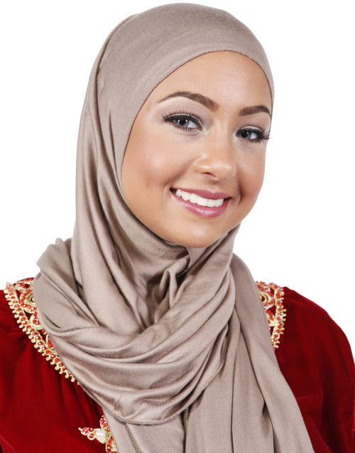 Katoenen stretch sjaal – hoofddoek van katoen, niet doorschijnend, 170 x 60 cm – foto 2
