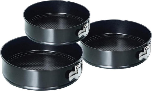 Kinghoff springvormset 3-delig – Ø 24, 26 en 28 cm, met antikleeflaag