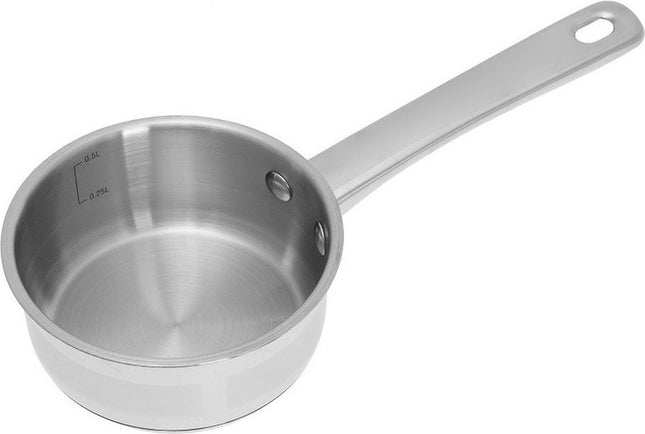 Kinghoff steelpan RVS 12 cm, 0,5 liter – met deksel, alle warmtebronnen – foto 2