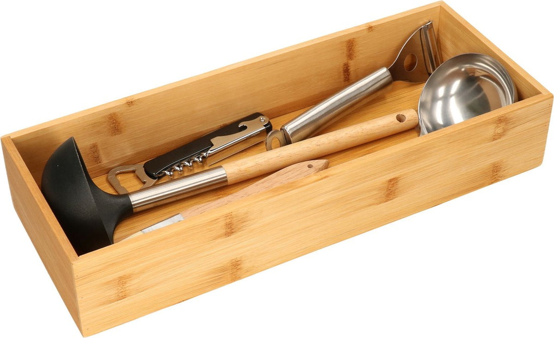 Secret de Gourmet bestekbakken Tidy Smart – bamboe, 2 stuks, 38 x 8 x 7 cm – foto 3