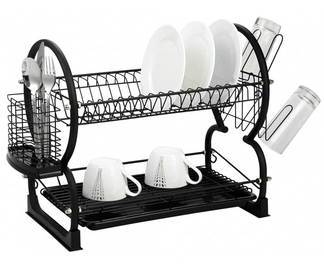 Luxury Metal Dish Drying Rack with Drip Tray