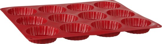 Taartvormen siliconen 37, 2 x 26 x 2, 2 cm voor 12 taartjes