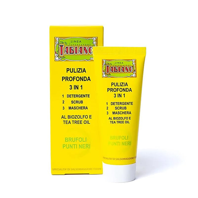 Tabiano Biosulfur gezichtsreiniger 3-in-1 – reiniger, scrub en masker