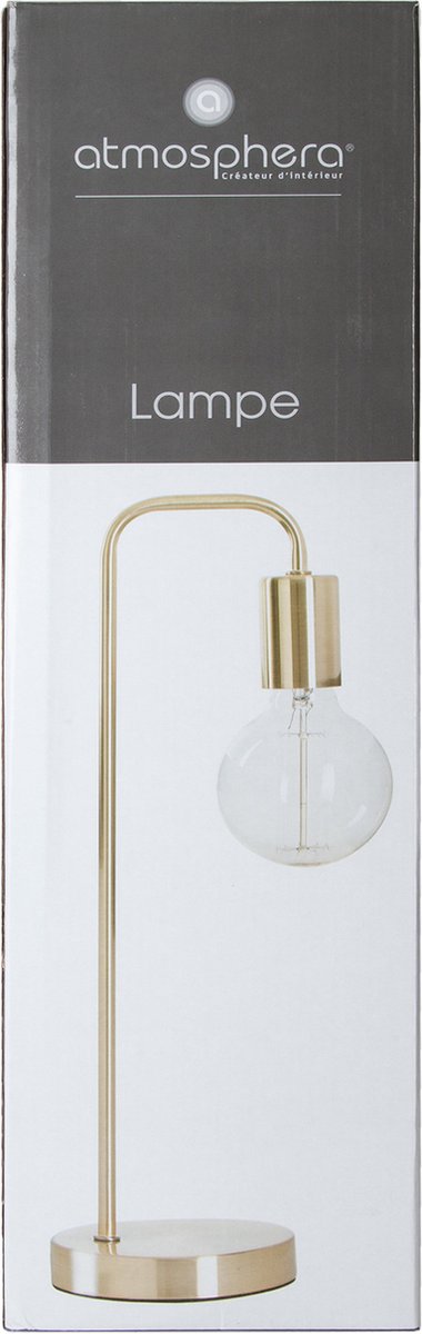 Atmosphera tafellamp metaal Design Light – 46 cm, zwart, goud of koper – foto 7