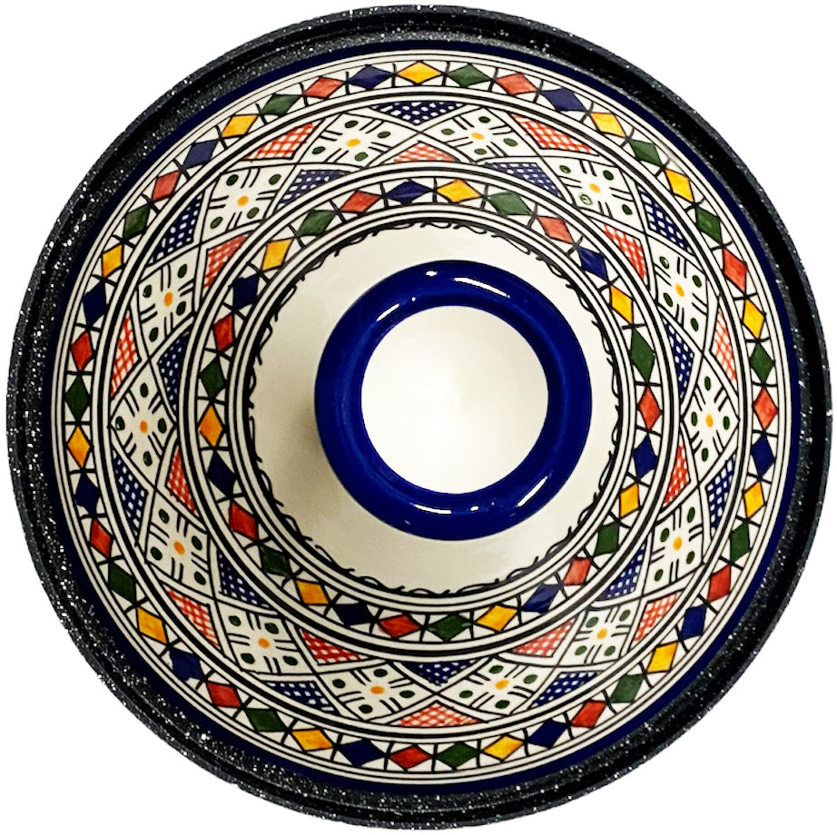 Cuilina tajine Fes Ø 30 cm – inductie tajine met handbeschilderd deksel – foto 3