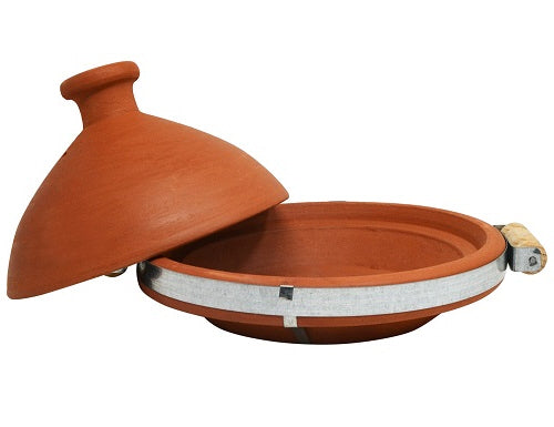 Marokkaanse tajine ongeglazuurd – aardewerk met handvatten, Ø 33 cm – foto 2