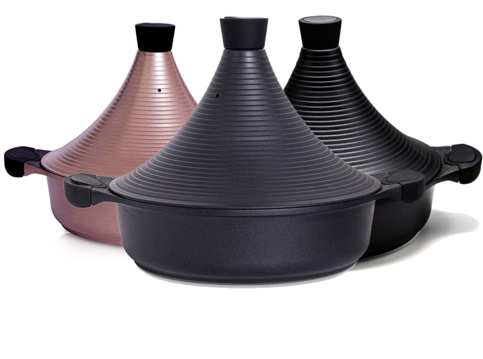Aluminium tajine Agadir – antiaanbaklaag, ook voor inductie, Ø 29 cm