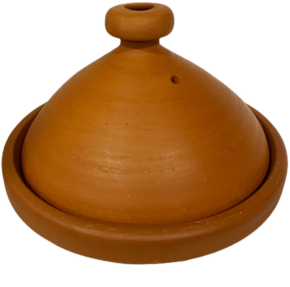 Marokkaanse tajine naturel, ongeglazuurd – handgemaakt aardewerk, Ø 34 cm – foto 3