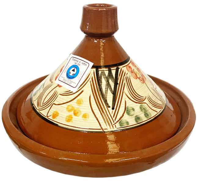 Slaoui tajine Ø 34 cm – handgemaakte Marokkaanse tajine van aardewerk