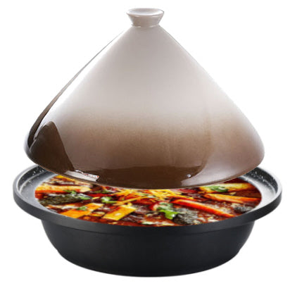 Tajine Ø 30 cm voor inductie en alle kookplaten – aluminium en aardewerk – foto 5