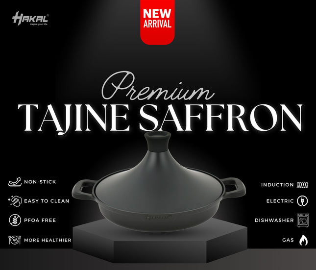 Saffron tajine pan met antiaanbaklaag – ook voor inductie en de oven – foto 2