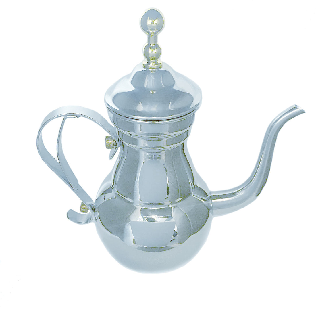 Aladdin theepot zilverkleurig – met uitneembaar filter, 1,1 of 1,5 liter – foto 2